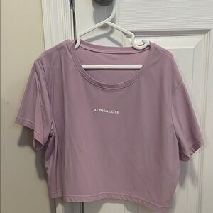 Alphalete Women's Purple Crop Top